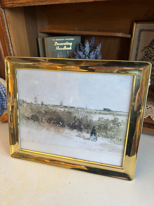 Brass Frame & Cottagecore Print