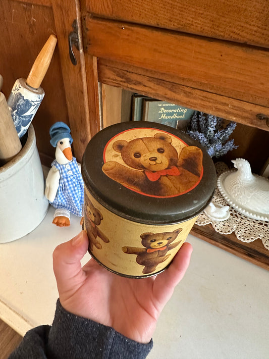 Vintage Teddy Bear Tin