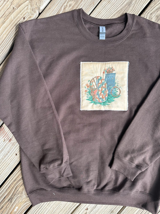 Grandma's Quilt Sweatshirt - Size Large