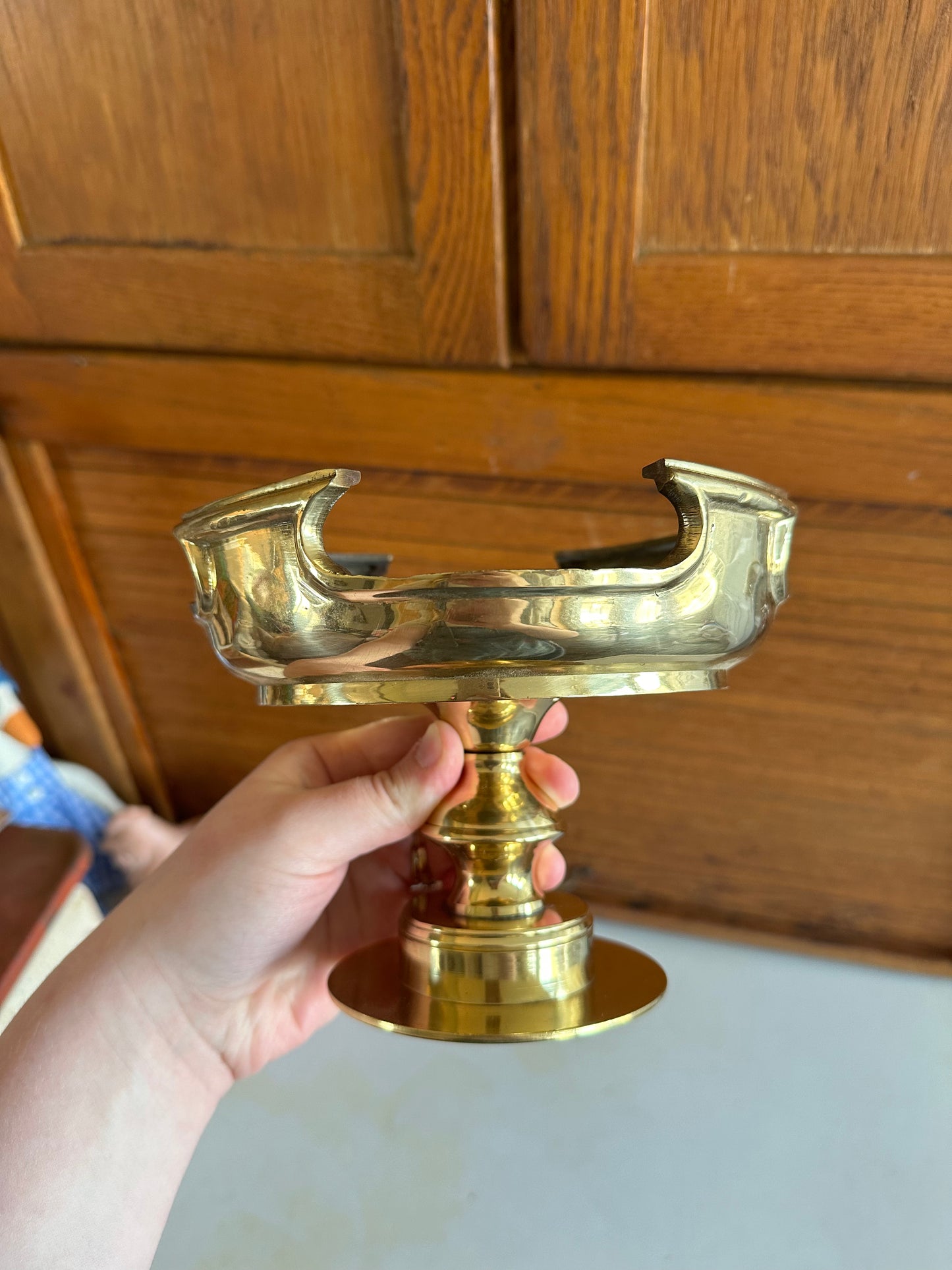 Vintage Brass Salvage Piece - Riser