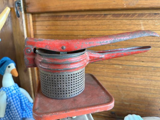 Vintage Rusty Crusty Potato Ricer - Decor