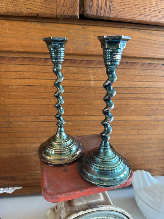 Vintage Candle Stick Holders - Set of 2